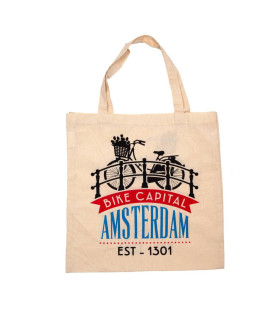 Tas katoen Amsterdam bike capital