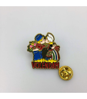 Pin kussend paar Holland zilver