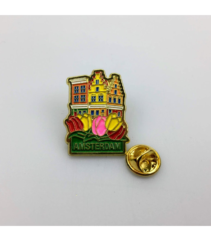 Pin huisjes Amsterdam goud