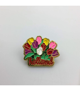 Pin tulpenbos Holland goud