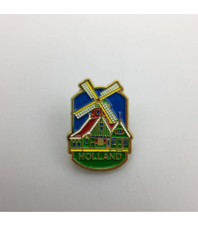 Pin molen huisjes Holland goud
