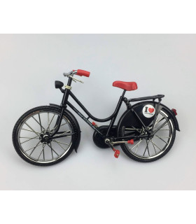Miniatuurfiets Zwart 23 x 13 cm