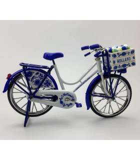 Miniatuurfiets delftsblauw 23 x 13 cm
