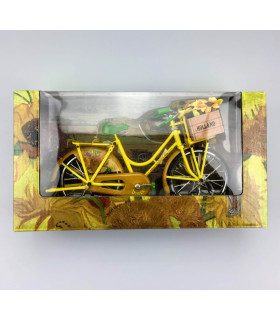 Miniatuurfiets Zonnebloemen van Gogh 23 x 13 cm