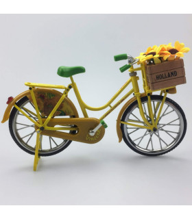Miniatuurfiets Zonnebloemen van Gogh 23 x 13 cm