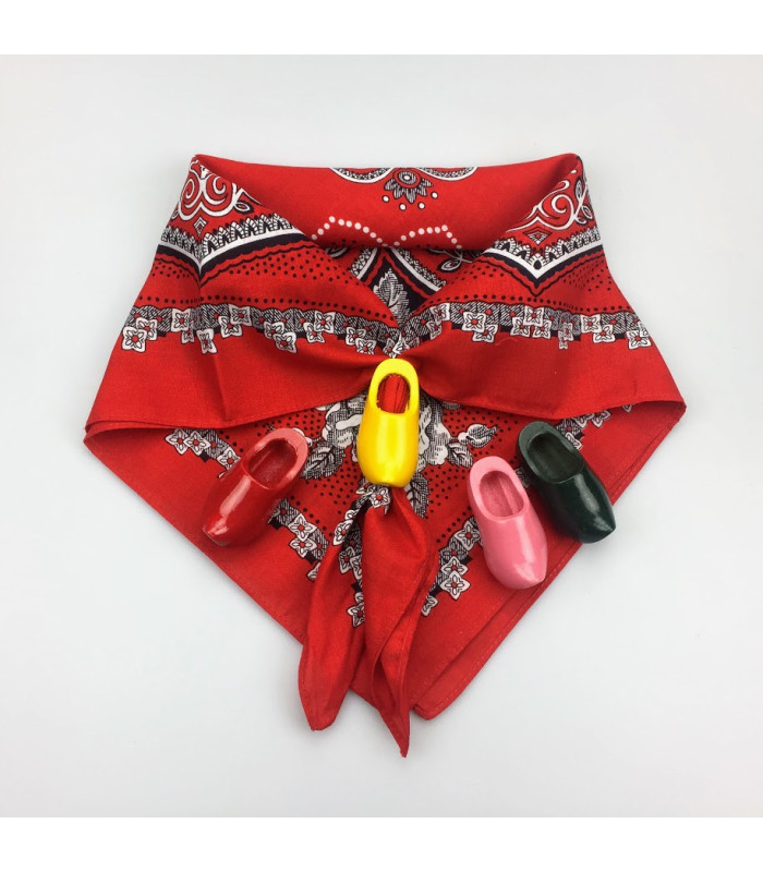 Dasklompje van 7 cm Rood