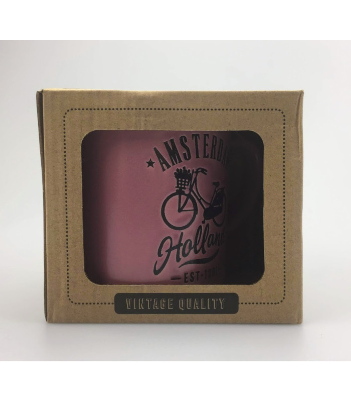 Mok Amsterdam Holland Fiets Roze