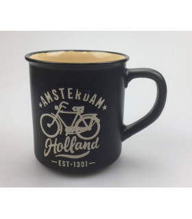 Mok Amsterdam Holland Fiets zwart