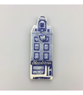 Magneet  delftsblauw chocolaterie Amsterdam