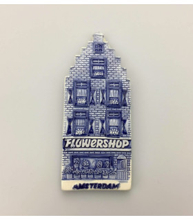 Magneet delftsblauw bloemenwinkel Amsterdam