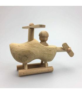 Helicopter van hout