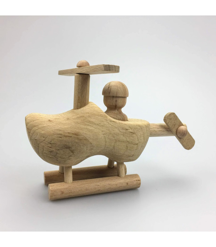 Helicopter van hout
