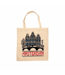 Tas katoen Amsterdam grachten