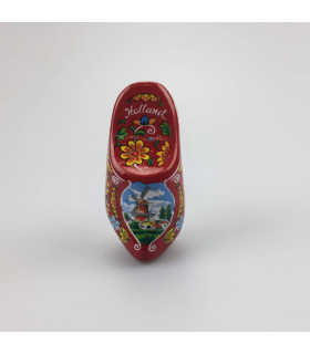 Kurkentrekker houten klomp rood 8 cm