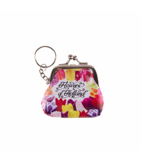 Sleutelhanger portemonnee klein Flowers of Holland