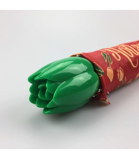 Paraplu Rood met tulpen