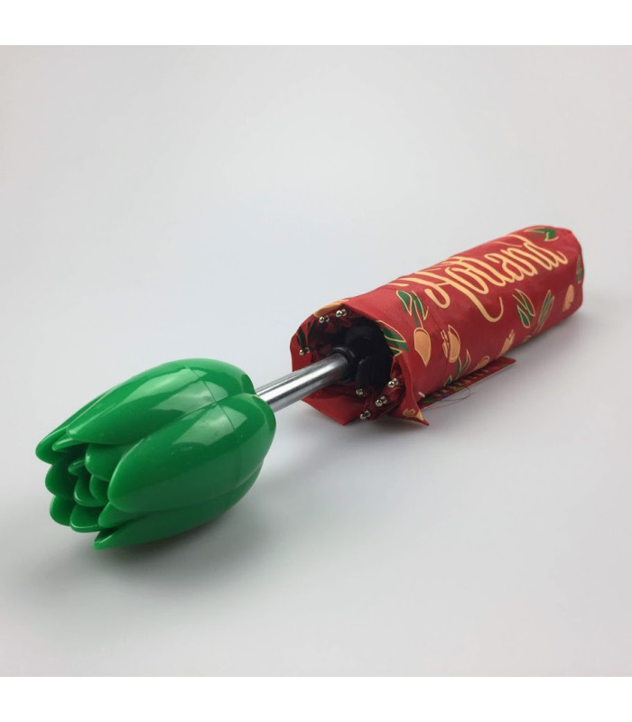 Paraplu Rood met tulpen