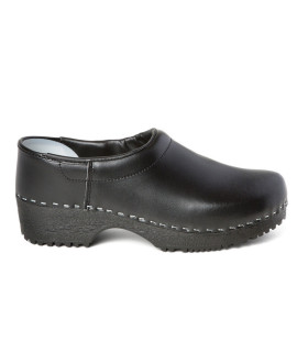 Husta klompen zwart dichte hiel