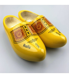 Klompen met naam geel [boerengele uitvoering]