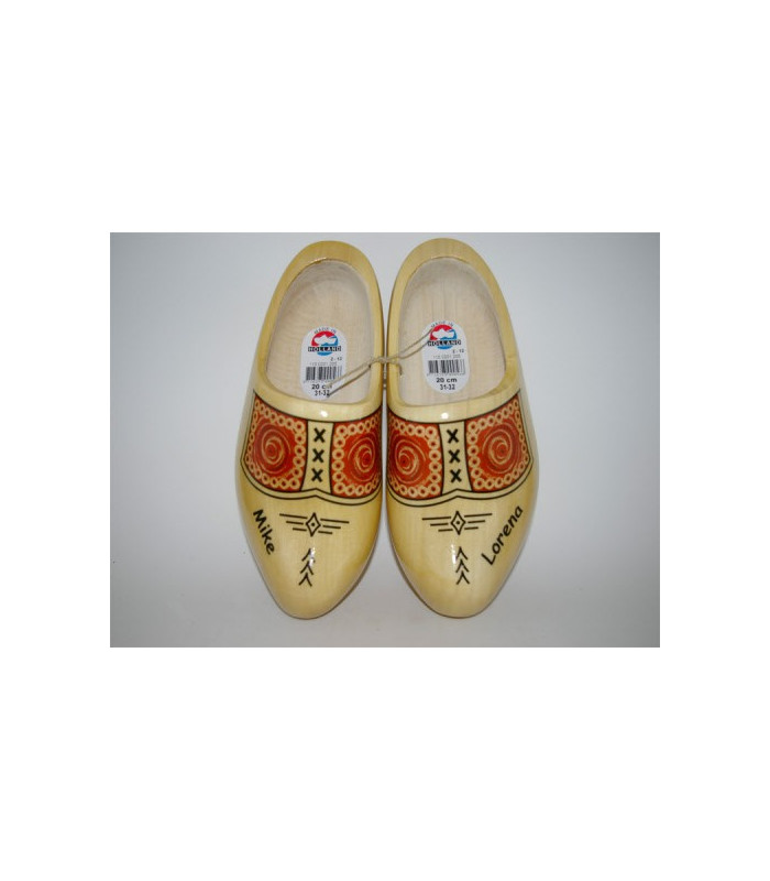 Klompen met naam geel [transparantgele uitvoering]