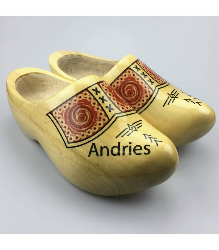 Klompen met naam geel [transparantgele uitvoering]
