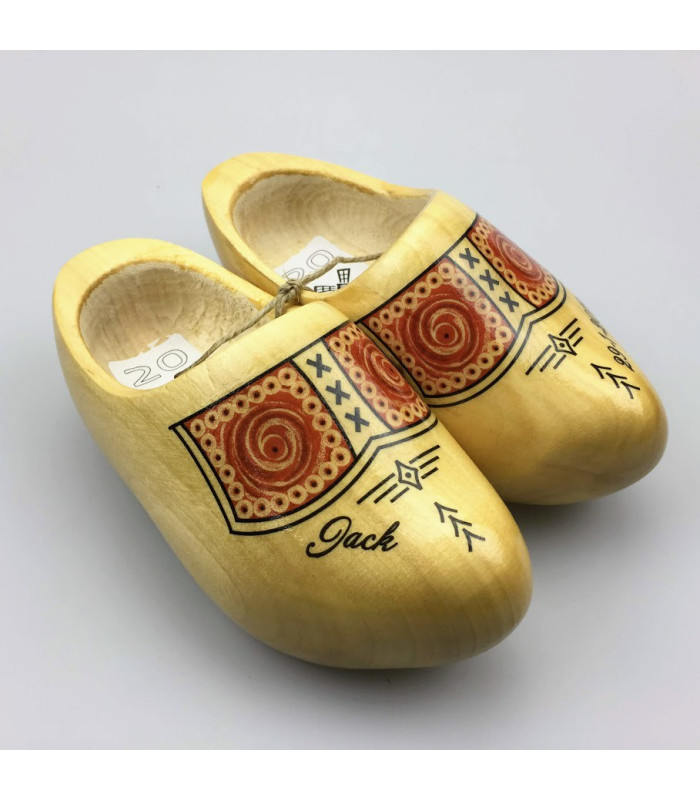 Klompen met naam geel [transparantgele uitvoering]
