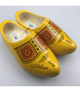 Klompen met naam geel [boerengele uitvoering]