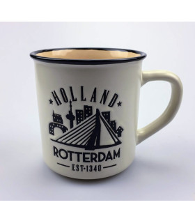 Campmug - Mok Rotterdam wit