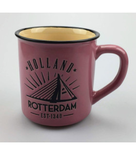 Campmug - Mok Rotterdam roze