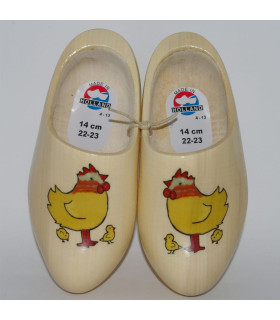 [Geboorte] klompjes met KIP en KUIKENTJES schoenmaat 22-23