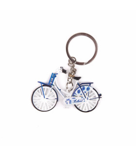 Sleutelhanger fiets delftsblauw