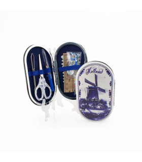 Naaisetje molen delftsblauw Holland