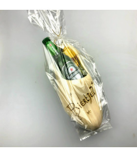 Klomp met biertje en opener