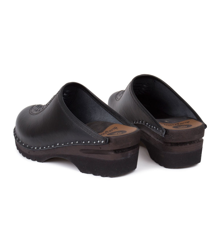 Troentorp lederen klomp zwart