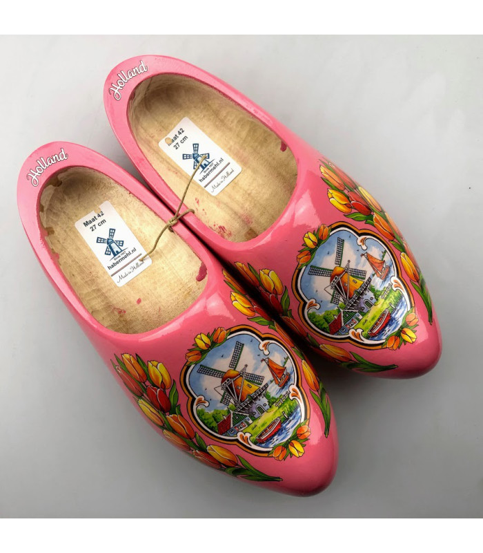 Roze klompen | Houten klompen in het roze