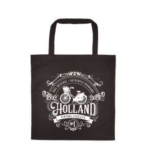 Tas katoen Holland zwart classic