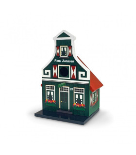 Vogelhuisje klokgevel + extra tekst