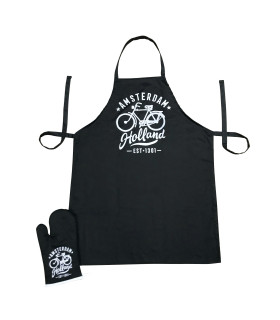 Tweedelige keukenset in zwart