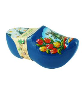 Blauw klompje met bloemzaadjes