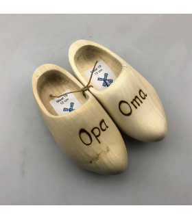 Gebrande Opa en Oma klompjes schoenmaat 19