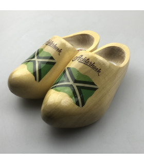 Draagklompen met vlag en tekst Achterhoek