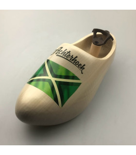 Voorbeeld van klompen met logo