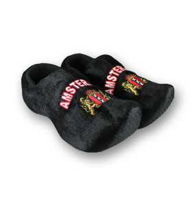 Klomppantoffels Amsterdam Zwart + sleutelhanger