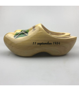 Klompen met naam geel [boerengele uitvoering]