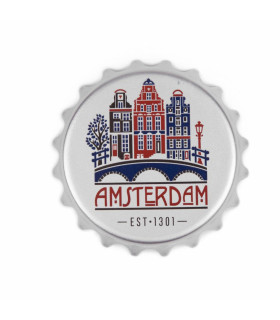 Opener magneet huisjes Amsterdam