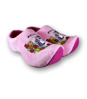 Klomppantoffels Roze Kiss Holland + sleutelhanger