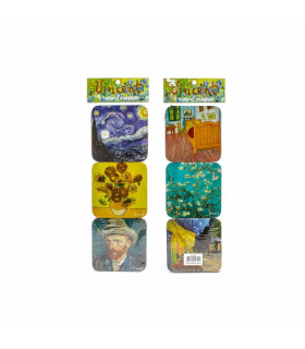 6 stuks onderzetters van Gogh