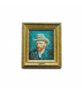 magneet met zelfportret  v Vincent van Gogh