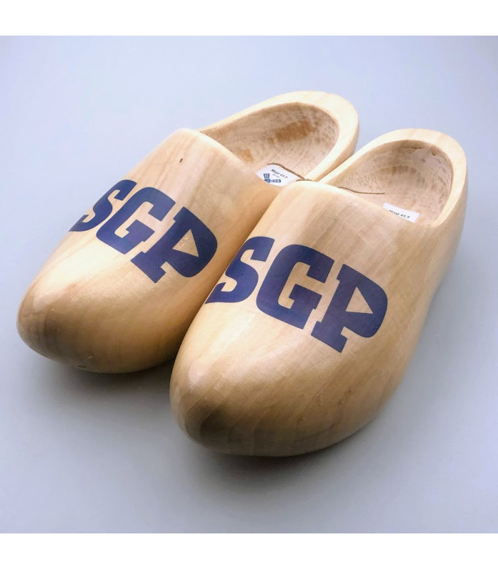 Klompen met logo politieke partij Nederland