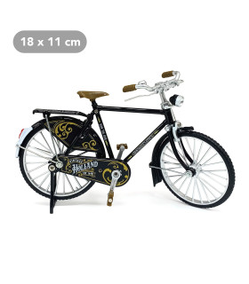 Miniatuurfiets heren classic zwart 18 x 11 cm